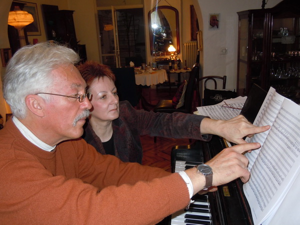 Са композитором и диригентом Александром С. Вујићем 2012.