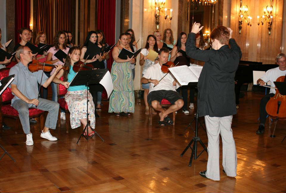 Проба пред концерт, са камерним орк. Симфонијета Свечана сала Скупштине града Београд 2011.